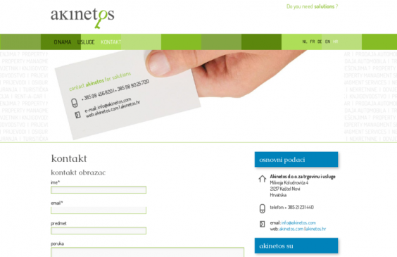 Akinetos web Akinetos web