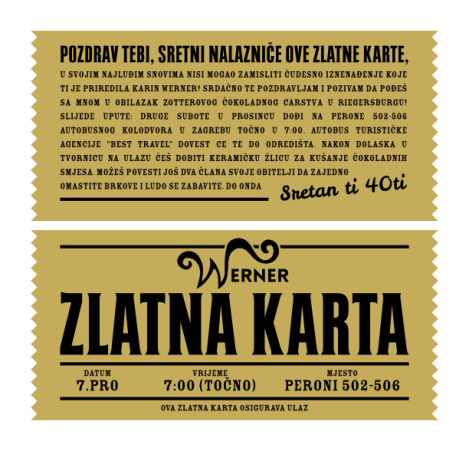 Golden Ticket - Croatian version