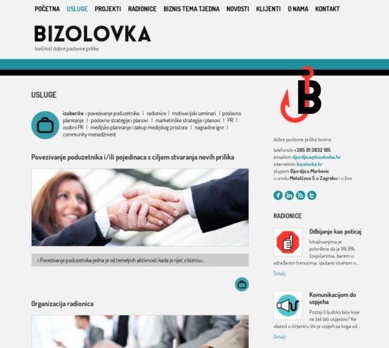 Bizolovka web - services